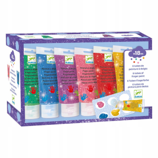 Djeco farby na prsty 6 ks x 75 ml